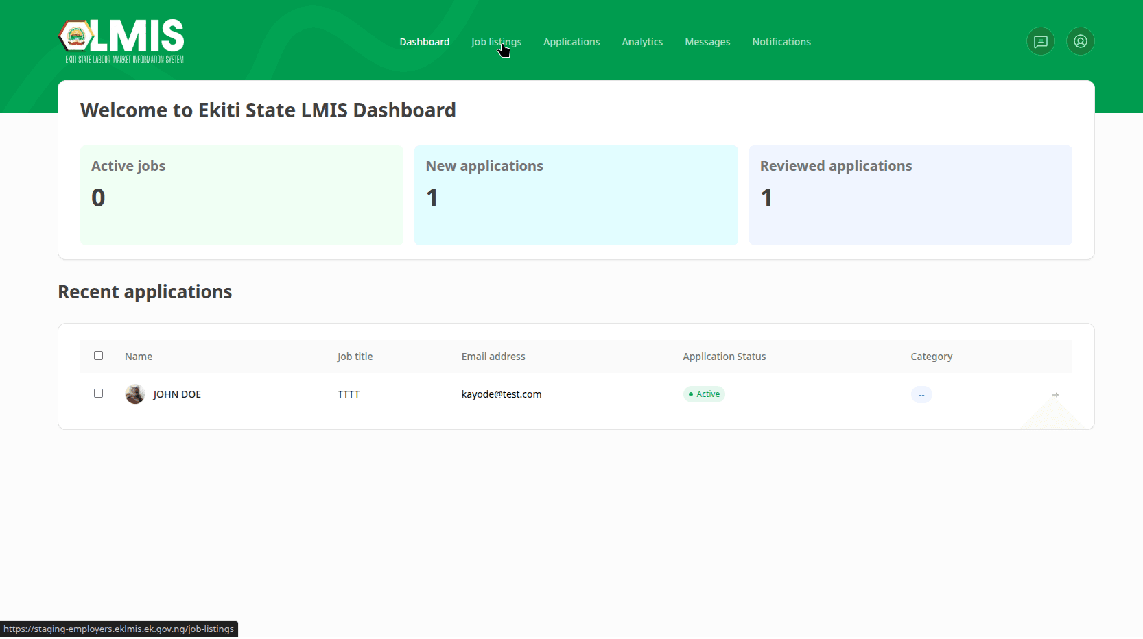 Ekiti LMIS Employers Application